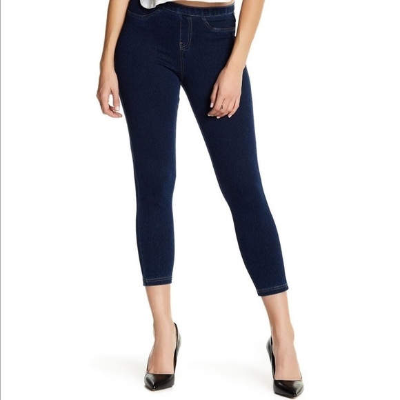 Hue Denim Capri Cropped Leggings - Picture 1 of 8
